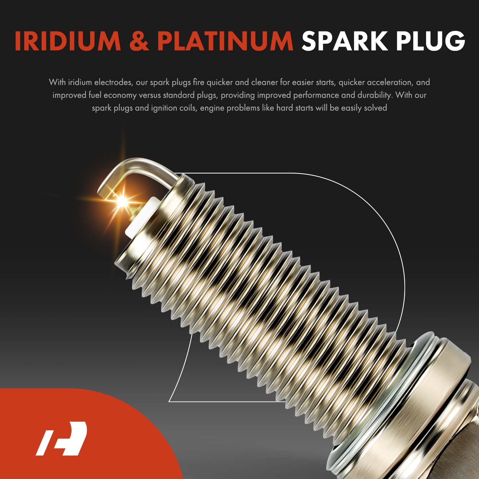Amazon.com: A-Premium Set of 4 Ignition Coil Pack and Iridium